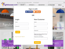 Tablet Screenshot of lightbazaar.com
